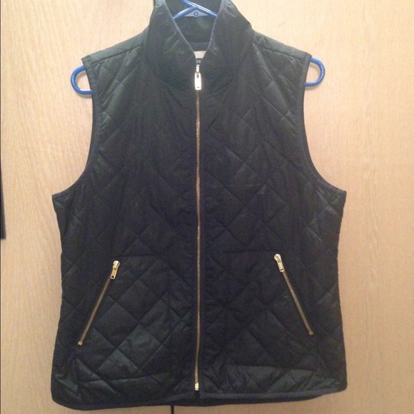 Black Quilted Vest