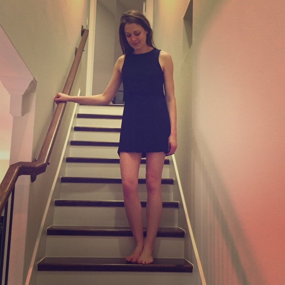 Lace shift dress