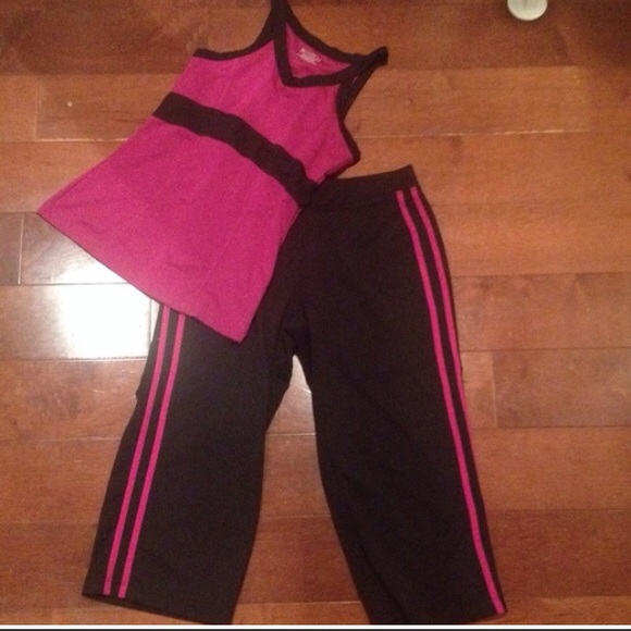 TEK GEAR SET PINK & BLACK SIZE SMALL
