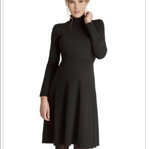 Seraphine black maternity dress-a pea in the pod.