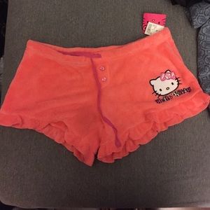 Hello kitty fleece PJ shorts