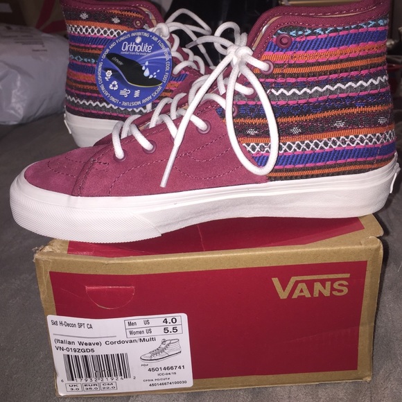 vans sk8 hi sizing