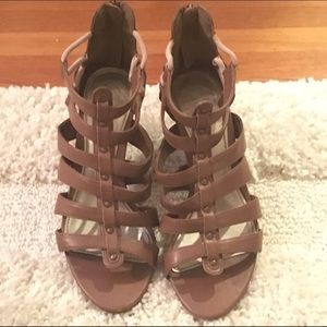 Zara brown gladiator sandals