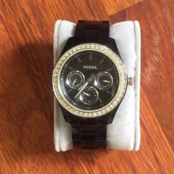 Black Fossil Watch
