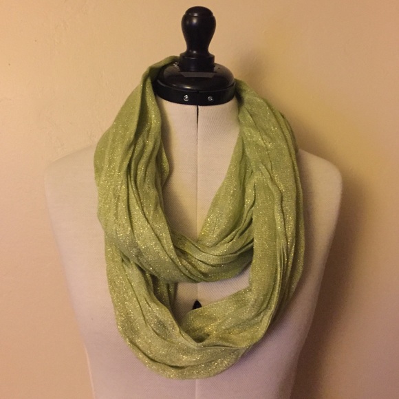 Lime Green Infinity Scarf