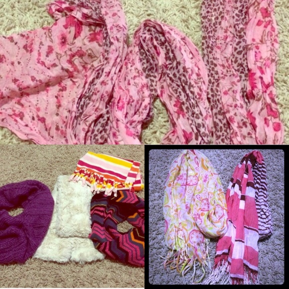 7 spring colored scarf bundle!