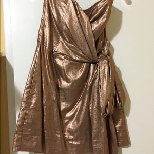 Brass gold French Connection Mini dress