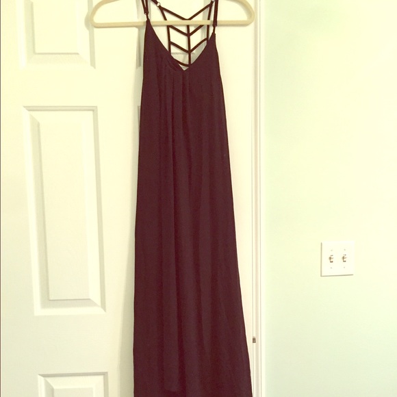 Cynthia Rowley Black High-Low Maxi Dress