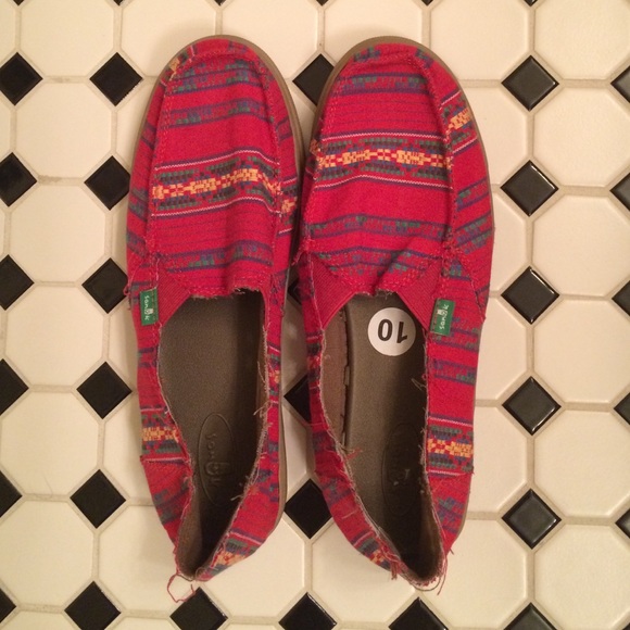 Adorable Red Sanuk Shoes