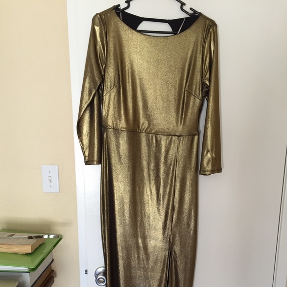 Forever 21- Gold, long maxi dress