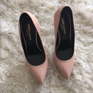 YSL Janis Pointy toe platform pump