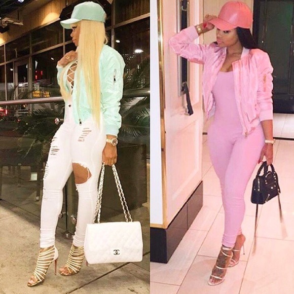 Jackets & Coats Pink And Gray Spring Bomber Jackets Poshmark