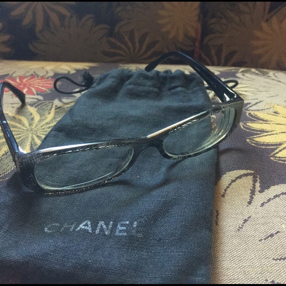 Chanel eyeglasses, tweed, clear pattern - Picture 4 of 5