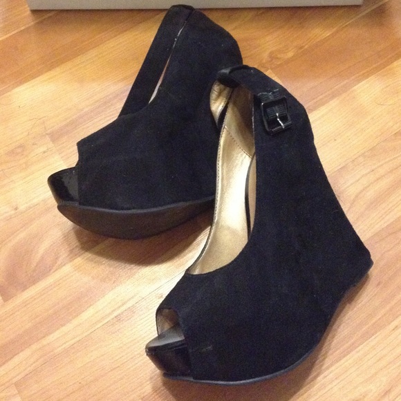 Cathy Jean Peep-Toe Wedge