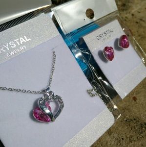 Crystal Heart Jewelry Set *Bundle*