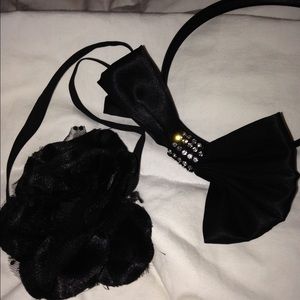 Set of two beautiful black head bands