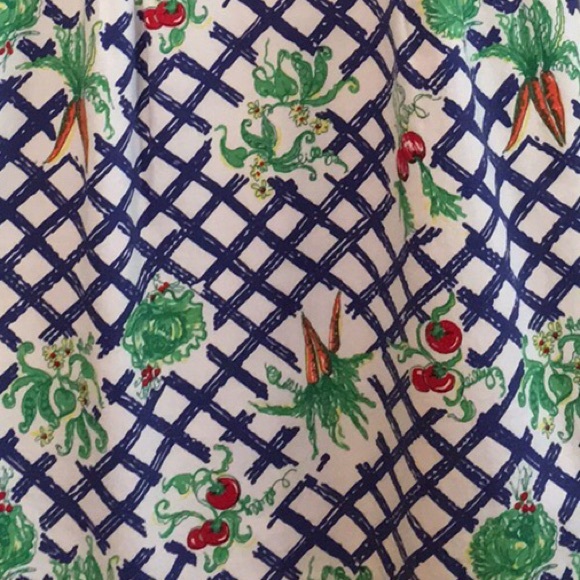 Lilly Pulitzer White Tag Vegetable Print Dress