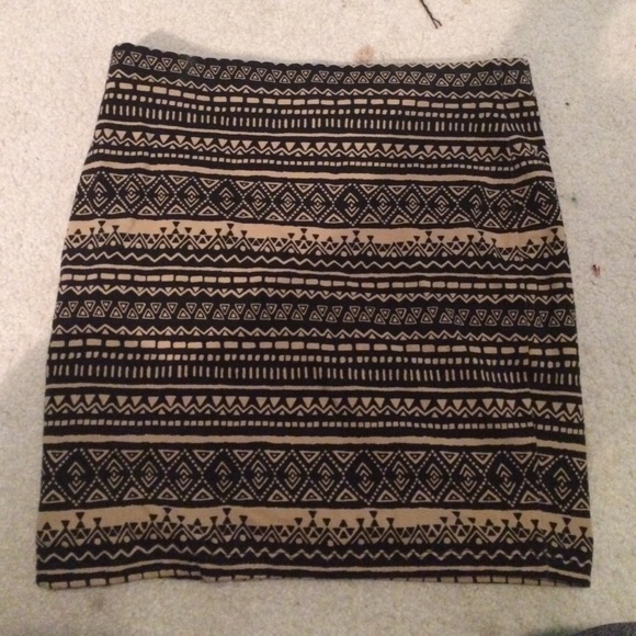 Aztec print skirt