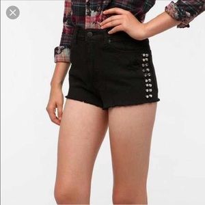 Urban outfitters bdg studded denim shorts