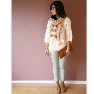 Mint Cropped Skinny Jeans