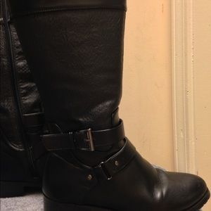 Black riding boots
