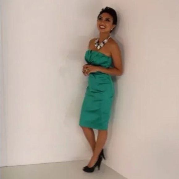 Karen Millen Green Cocktail Dress Size 2