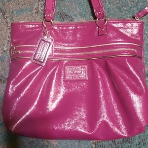 Purple Coach Poppy Bag