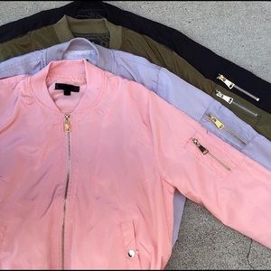 Windbreaker bomber jackets