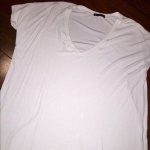 Brandy white v neck