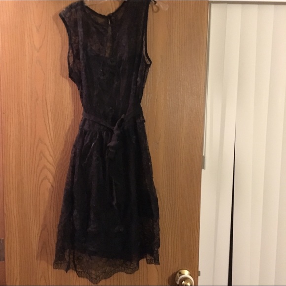 Black lace dress