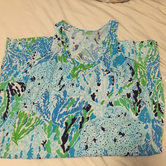 Spa Blue Let's Cha-Cha Racerback Cotton Dress S