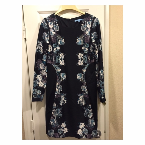 Antonio Melani black floral dress.