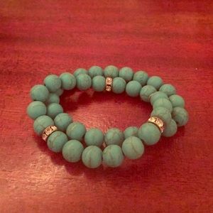 Anthropologie turquoise bracelets