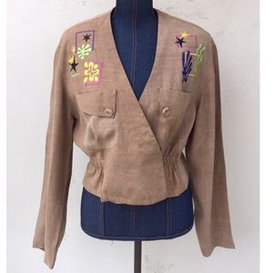 Vintage Top with cinched waist-M