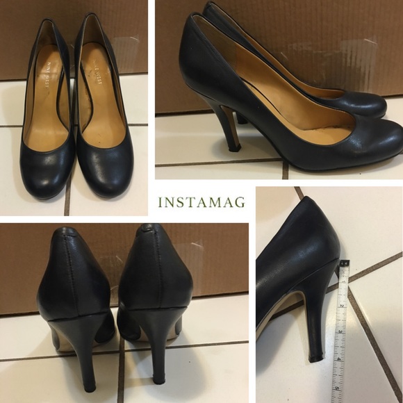 Black high heels, 80% new