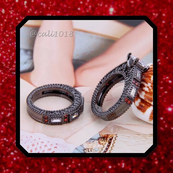🆕2pc 10k Black Gold Filled  SET - Picture 4 of 4