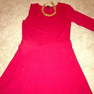 Ann Taylor Red Dress L