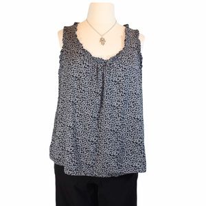 Old Navy Gray Pebble Print Tank Top Plus Size 2x