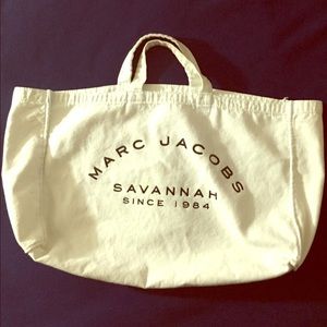 Large Marc Jacobs Savannah Canvas bag in White
