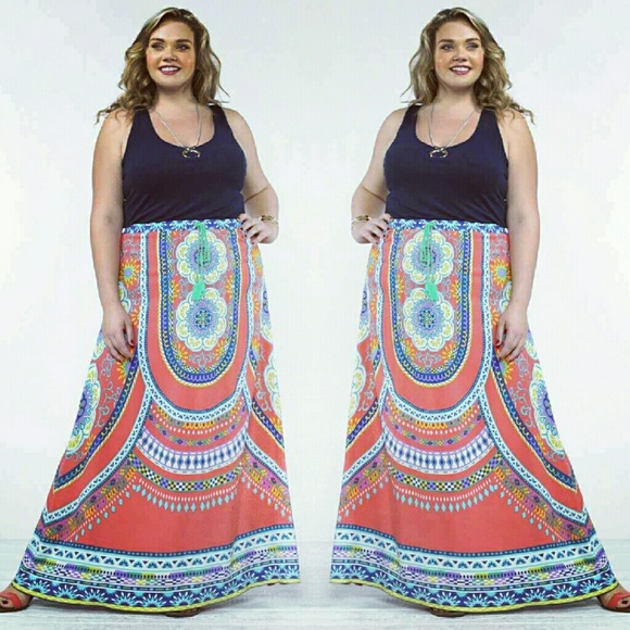 Aztec Maxi Skirt