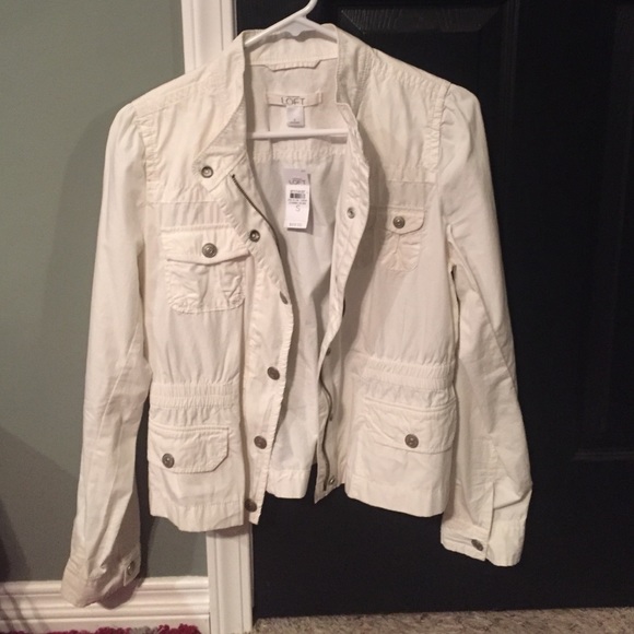 LOFT white jacket