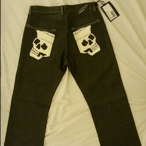 Ed hardy by Christian Audigier MENS raw denim