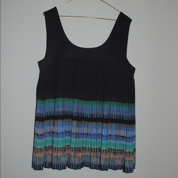 Anthropologie Deletta Pleated Tank Top - NWOT