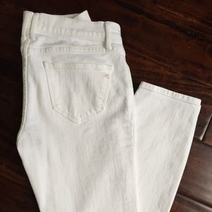 Madewell skinny skinny jeans, white, size 27