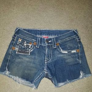 True Religon Cutoff Shorts
