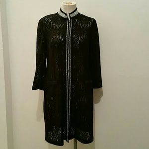 Royal Underground NWT Size Large Black Lace Jacket