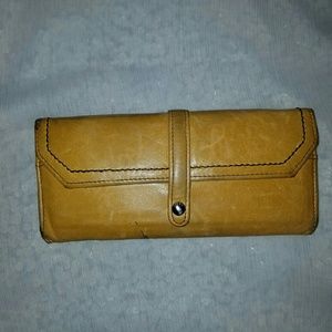 Hobo Yellow Leather Wallet