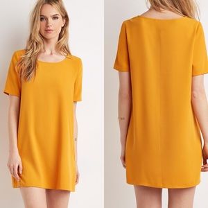 ⭐️Final Price! F21 || Mustard Crepe Shift Dress