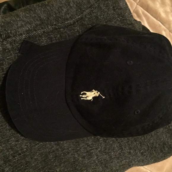 Navy polo hat