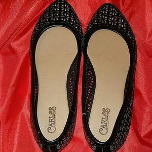 Carlos santana black flats